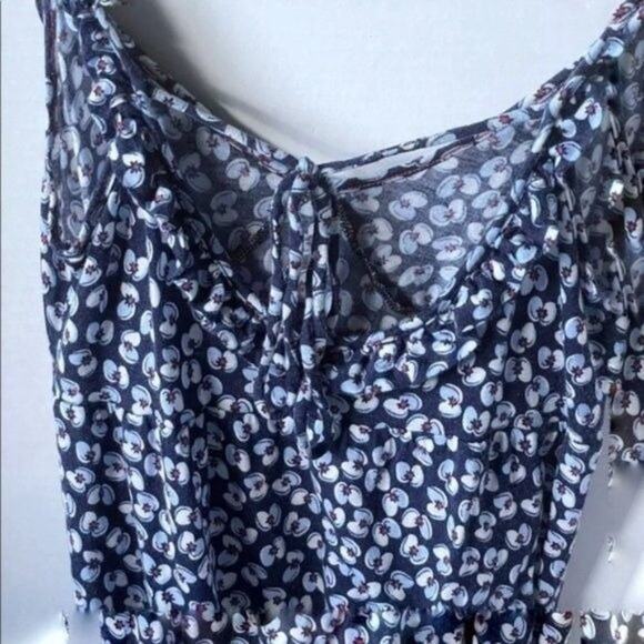 Zoey blue and white floral Cami Tank Top XS 5 FOR $25 💵 💲 - Picture 4 of 10